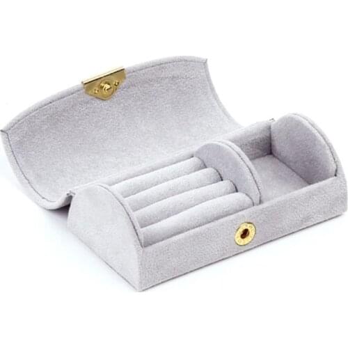 Luxury Small Travel Jewelry Velvet Organizer Storage Case Mini Designer Box Great Bulk Gifts for Girls Women Good Quality