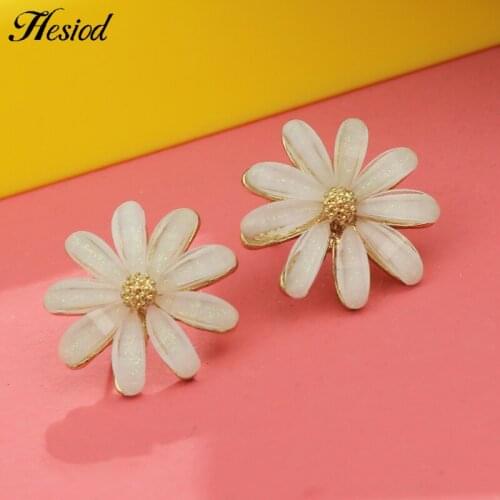 Hesiod Exquisite Lucky Flower Stud Earrings Women Flower Plant Small Earring Korea Design Jewelry For Girls Birthday Gift