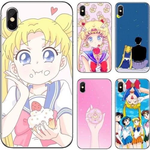 Silicone Phone Cover Cartoon-Sailor-C-Moon For Xiaomi poco X3 nfc F2 Pro M3 Mi 5X 6X Max Mix 1 2 2S 3 Mi5 Mi6 Mi3 Mi4
