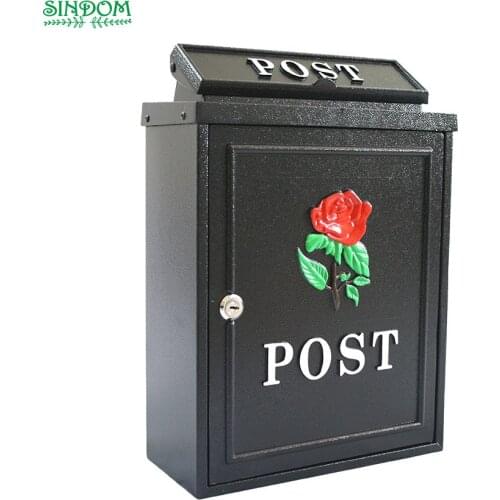 Residential Modern Cast Aluminium Wall Mounted Street Mailbox