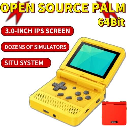V90 clamshell 64-bit open source handheld 3.0-inch high-definition IPS screen retro vintage arcade handheld game console