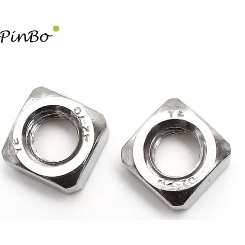 High Quality DIN557 M3 M4 M5 M6 M8 A2 Stainless Steel 304 Metric Square Nuts