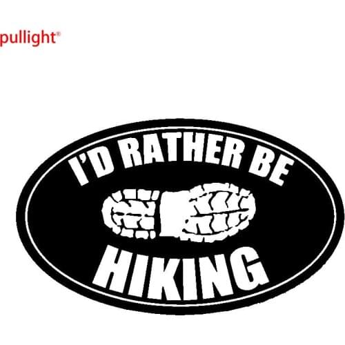 Rather be Hiking Funny Car Van Window DUB EURO Vinyl Decal Sticker