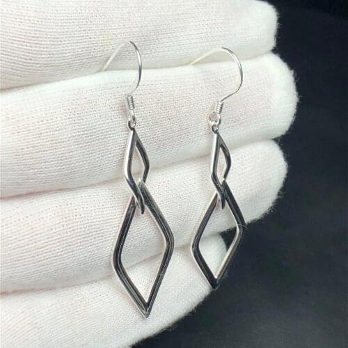 On Sale Fine Jewelry real high quality 925 sterling Silver Earrings For Women Fine earrings