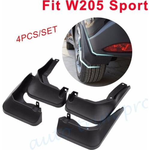 4pcs Splash Guard Wheel Fender Protect Fit For Benz C Class W205 Sedan Sport 2015-2017 Dirtboard