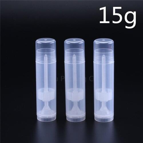 50pcs 15g 15ml Lipstick Tube Lip Balm Containers Empty Cosmetic Containers Lotion Container Glue Stick Clear Travel Bottle