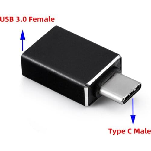 USB-C Type C Male To USB 3.0 Female OTG Data Sync Adapter For Laptop Macbook Smart Phone Mini Type C Adapter Metal Head Adapter