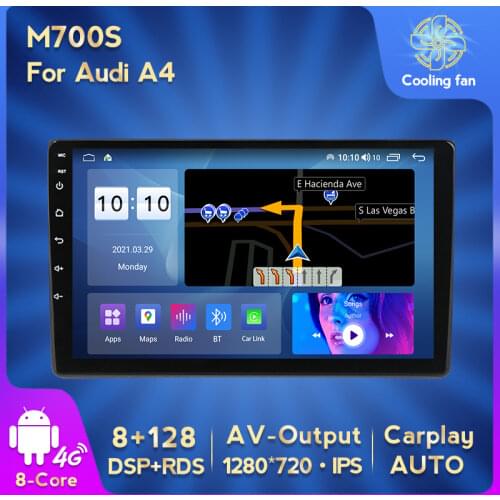 MEKEDE Android version 1280X720 DSP Car radio GPS Multimedia Player For Audi A4 B6 B7 S4 B7 B6 RS4 B7 SEAT Exeo 2 DIN no dvd FM