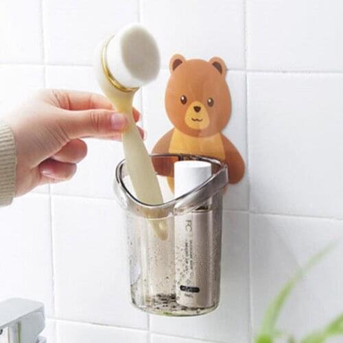 Plastic Toothbrush Holder Toothpaste Storage Rack Shaver Tooth Brush Dispenser Bathroom Organizer Accessories Tools brush holder