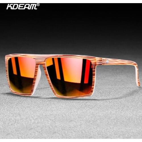 KDEAM Oversized Polarized Sunglasses Men Women Super Light TR90 Eyeglasses Frame Square Sun Glasses Outdoor Sports Goggles H76