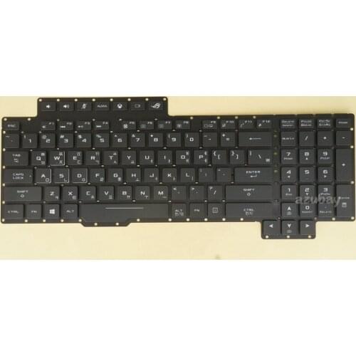 Korean Keyboard For ASUS G703VI G703GI G703GS V170562B BL(US), 0KN1-2L2KO11, 0KNB0-E612KO00, V170562BS1 KR, RGB Backlit