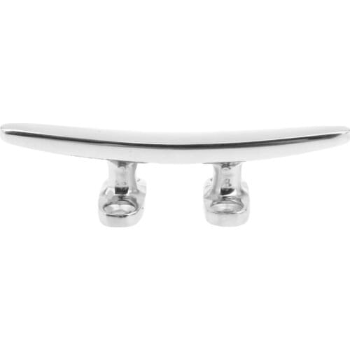 Boat Base Rope Cleat Marine Grade 316 Stainless Steel Heavy Duty 4"