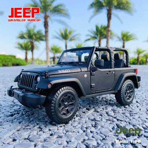 Maisto 1:18 JEEP Wrangler Convertibl off-road vehicle Alloy Retro Model Car Decoration Collection gift Die casting manufacturing
