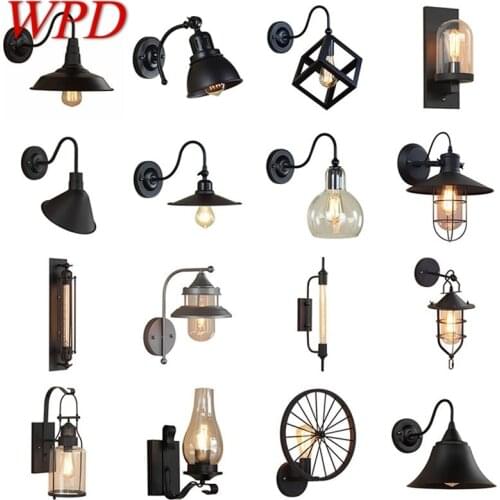 WPD Retro Wall Lamp Loft Vintage Contemporary Industrial Style Sconces Light Corridor For Home