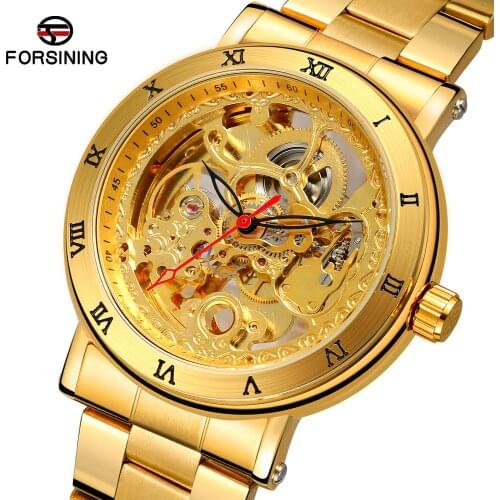 2020 New Mens Watches Skeleton Watches Winner Luminous Brand Steel Men Automatic Mechanical Watch Top Brand Luxury Relogio