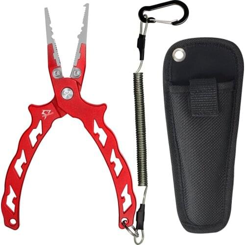 Piscifun AXP Aluminum Saltwater Lightweight Pliers Fishing with Tungsten Steel braid cutter Fishing Tools