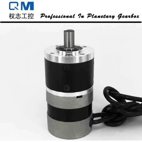 Planetary reduction gearbox ratio 10:1 with nema 23 60W 24V bldc motor