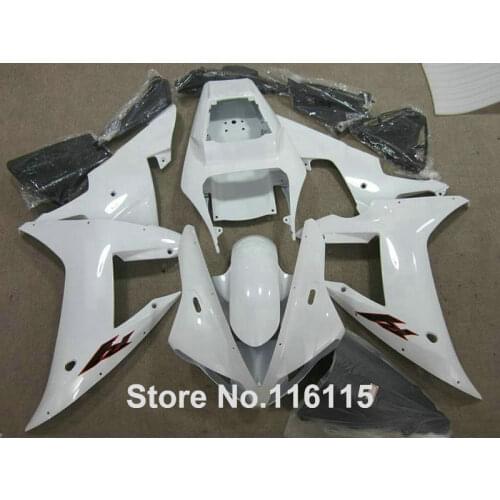 Full injection molding popular fairings set fit for YAMAHA YZF R1 02 03 white black Fairing kit 2002 2003 bodywork KN9