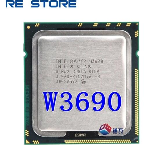 Intel Xeon W3690 3.4GHz Six-Core Twelve-Thread CPU Processor 12M 130W LGA 1366