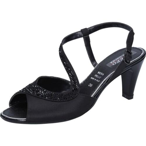 PHIL GATIER by REPO sandals women black satin