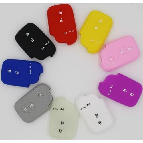 Silicone rubber car key cover holder protective case for Lexus CT200h ES 300h IS250 GX400 RX270 RX450h RX350 3 button remote key
