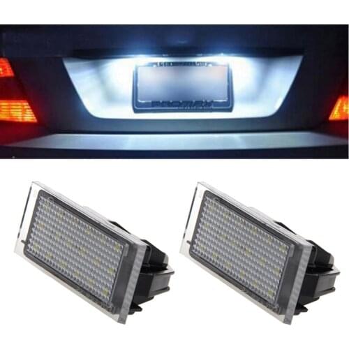 2 Pcs DC 12V LED Number License Plate Light For Twingo\Megane\Lagane\Vel Satis R3MD