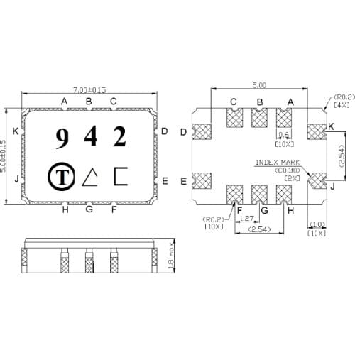 TA0942A 942 159.0125MHz 7*5MM TA0395A 395 159.16250MHz 159.16250MHz SAW Filter TA0726A 35 1280.18MHz SMD 3.0X3.0 mm