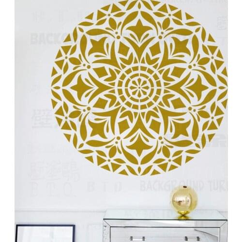 70cm-110cm Stencils Stencil For Walls Large Mandala Paint Big Template Large Huge Giant Mandala Indian Arabic Ethnic Round S069