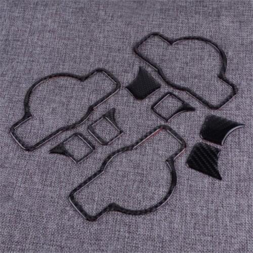 Carbon Fiber Texture Headlight Switch Cover Trim Sticker Fit for Mercedes A B C E G CLA GLA GLE GLK GL GLS SL ML SLC