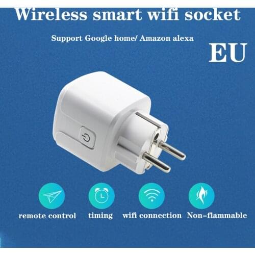 16A smart WiFi socket charging measurement smart socket AI voice mobile phone remote control European graffiti WiFi smart socket