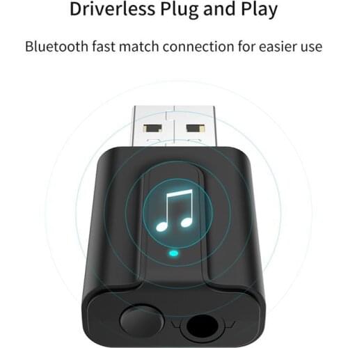 USB Bluetooth 5,0 Audio Receiver Transmitter Wireless für TV Auto PC 2IN1 Mini 3,5mm Jack AUX USB