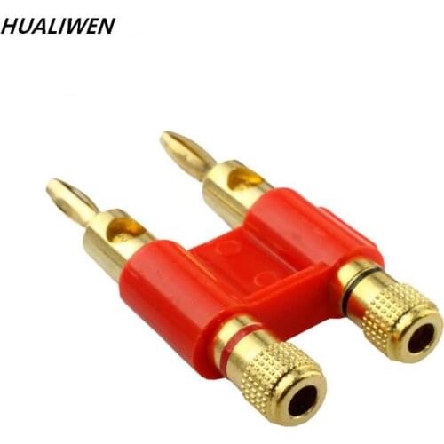 High quality copper plated double banana plug audio plug