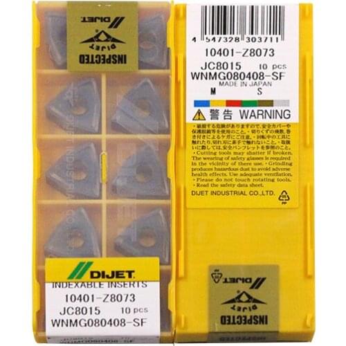 WNMG080408-SF JC8015 100% DIJET Original carbide insert with the best quality 10pcs/lot free shipping