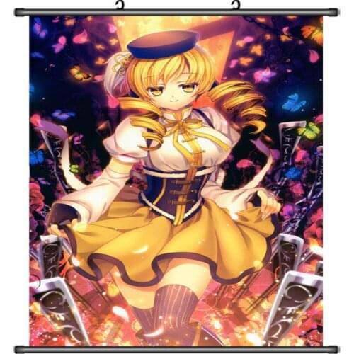 Japanese Anime Puella Magi Madoka Magica Akemi Homura & Kaname Madoka Home Decor Wall Scroll Poster Decorative Picture