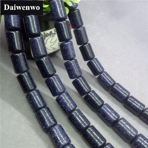 10*14mm Blue Sand Stone Bucket Beads Spacer Natural Stone DIY for Bracelet