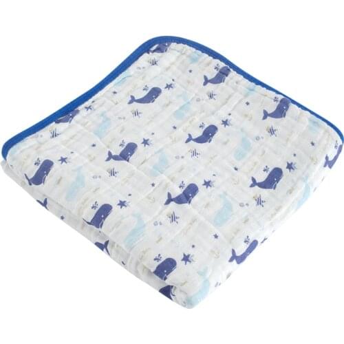 2 Layer 3 Layer Muslin Cotton Newborn Baby Blanket Muslin Baby Swaddle Blanket Cotton Baby Infant Sleeping Receiving Blanket