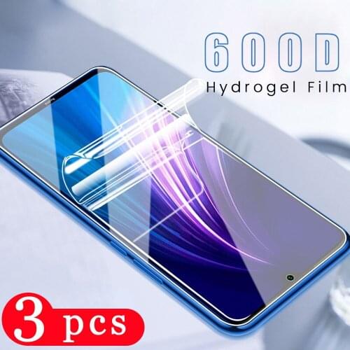 3Pcs soft full cover hydrogel film for xiaomi redmi 10X note 9s 9 pro MAX 9C 9A 8 8A 8T pro phone screen protector Not Glass