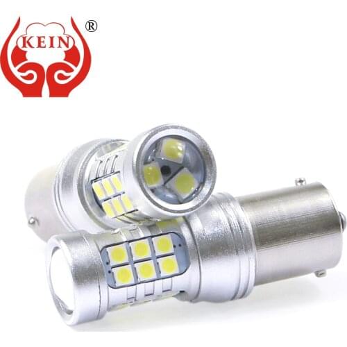 KEIN 2PCS LED Strobe Three Times Reversing Light Strobe T15 T20 1156 W16W P21W W21W BA15S Car LED Light Bulb White Normal Model