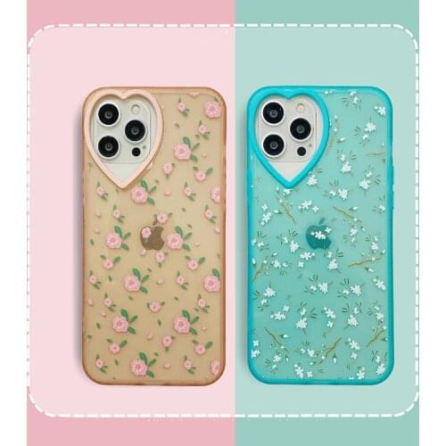 Hot Fashion Flowers Couples Love gift Soft silicon Phone Case For apple iPhone 12 Pro 7 8 Plus X XS XR MAX 11 MiNi SE 2 10 Cover