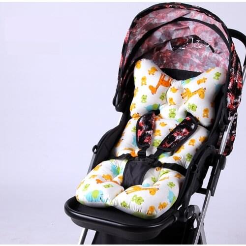 Cartoon Thick Stroller Cushion Baby Diaper Pad Baby Carriage Seat Pad Cotton Baby Stroller Mat Soft Mattress for Pram Pushchair