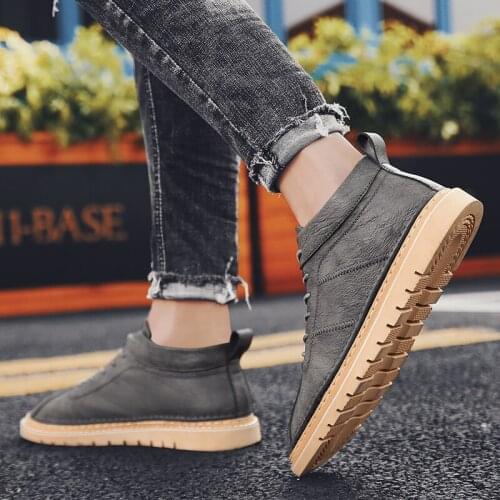 Casual Sneaker Zapatos Casuales Para Hombre Leather Man Shoe Fashion Sneakers Shoes Men Mens Boots Causal For Zapatillas Black