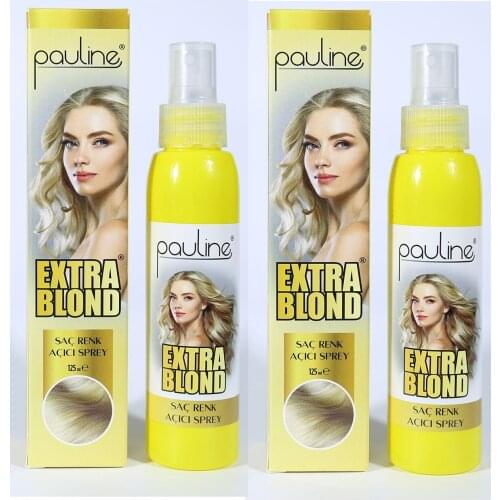 Natural Hair Lightener Spray 125 Ml - 2 Pack EXTRA BLOND ”hair lightens and natural sarışınlık sağlar