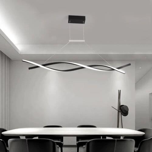 New Arrival Black&White LED Pendant Lights For Dinning kitchen room Suspension Luminaire Modern Pendant Lamps Cord Hanging Lamp
