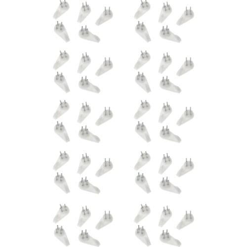 50 Pcs Plastic Invisible Traceless Wall Mount Photo Picture Frame Nail Hook Hanger