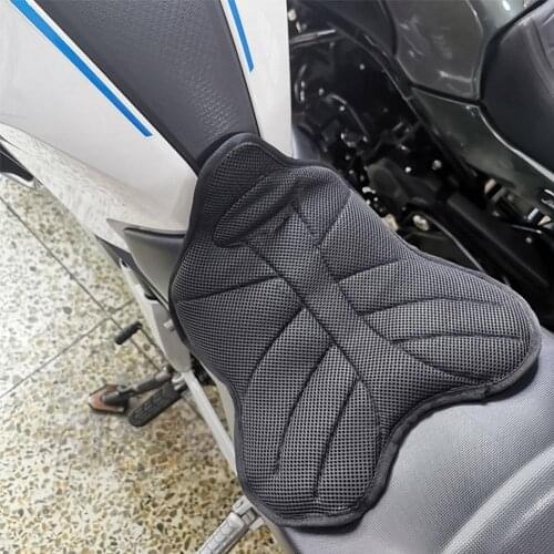 Zomer 3D Seat Cushion Mesh Nonslip Cooling Zonneplek Zitkussen Cover Seat Pad Comfortabel For Motorcycle Motorbike Bescherming