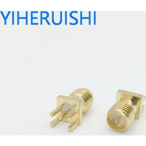 Solder RP-SMA male socket connector for 1.6mm thickness PCB SMA RF Coaxial connector 10pcs/lot