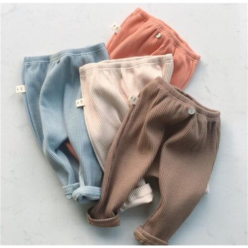 Newborn Baby Pants Spring Autumn Infant Bebe Boys Girls Cotton Leggings Pants for Kids Baby Clothes Toddler Trousers