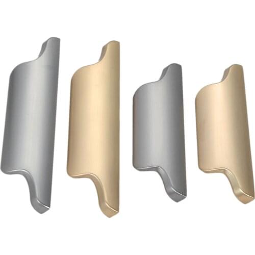 Modern Handle Brushed Copper Alloy Pull Simple Style Silver 96mm/128mm Knob with screw Bathroom Door Cupboard furniture hardware