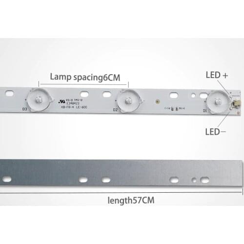 32 inch 10 lamp 3V length 57CM universal light bar LED assembly machine backlight strip aluminum substrate