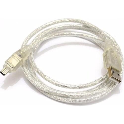 USB Male to Firewire IEEE 1394 4 Pin Male iLink Adapter Cord firewire 1394 Cable for SONY DCR-TRV75E DV